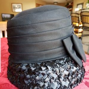 Vintage Ladies Black Hat